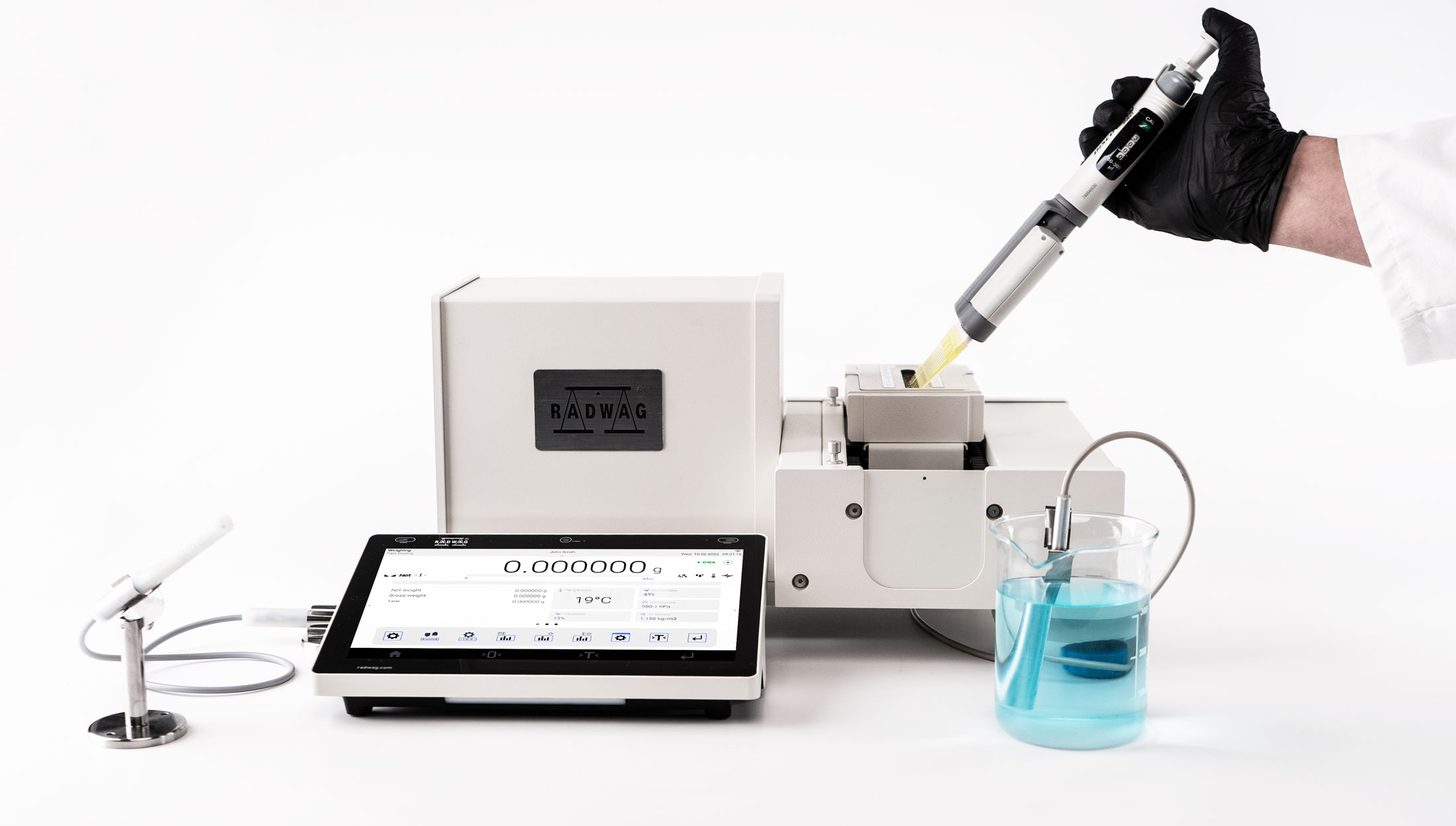 AP-12.5Y  Automatic Device for Multichannel Pipette Calibration › Pipetting
